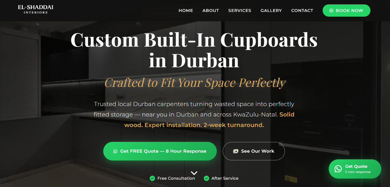 El Shaddai Interiors - Luxury Interior Design Website